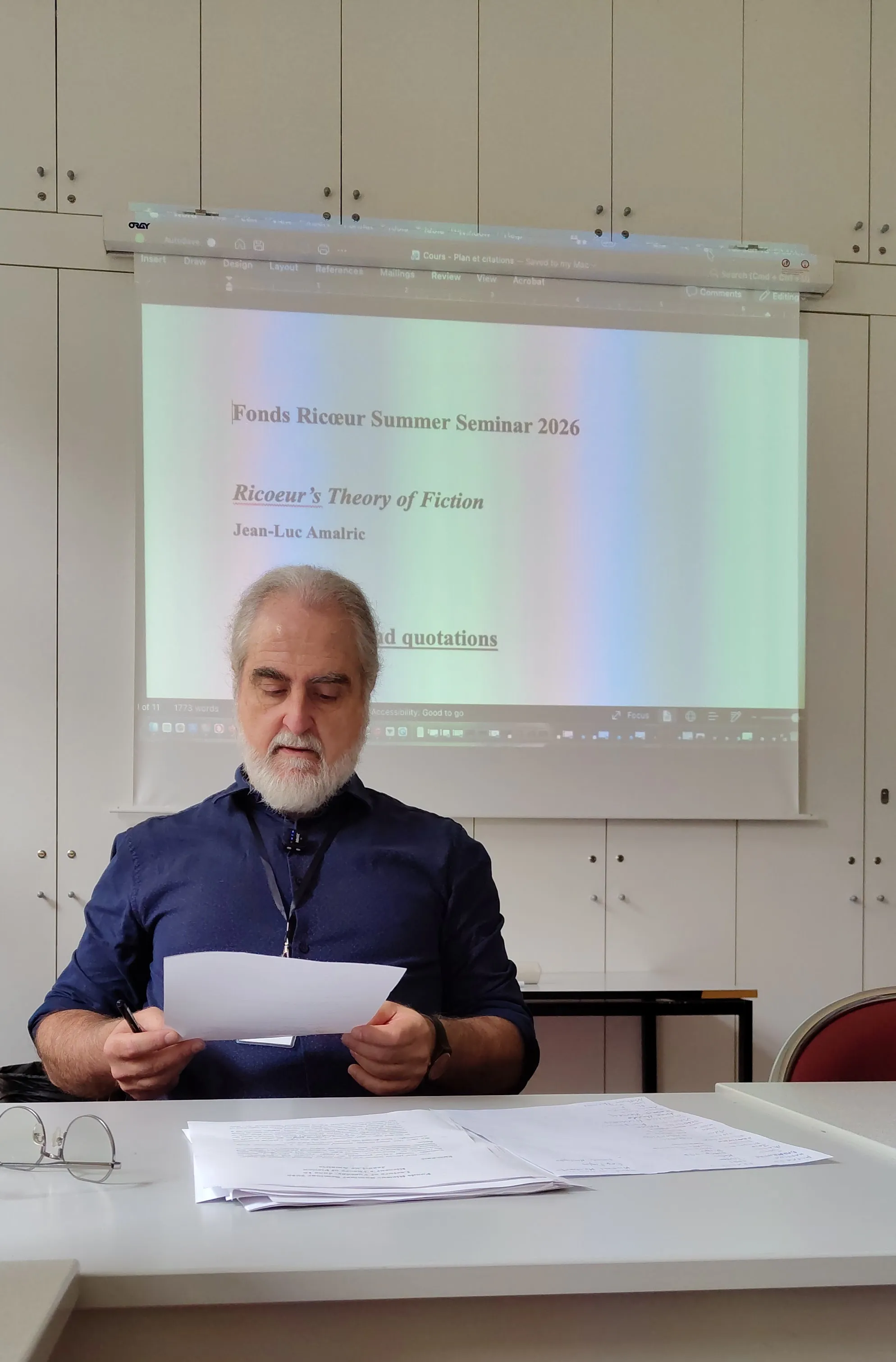 Cours de Jean-Luc Amalric